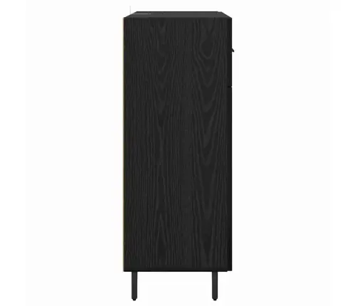 Puse Melns Ozolkoks 69,5 X 34 X 90 Cm Inženierijas Koks Vidaxl