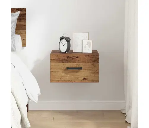 Šalia Lovos Spintelė Su Stalčių Sena Mediena 35 X 35 X 20 Cm