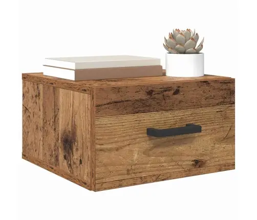 Šalia Lovos Spintelė Su Stalčių Sena Mediena 35 X 35 X 20 Cm