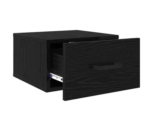 Nakts Skapītis Ar Atvilktni 2 Pcs Melns Ozols 35 X 35 X 20 Cm Vidaxl