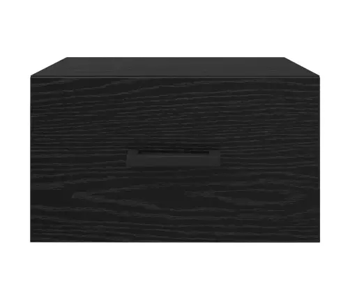 Nakts Skapītis Ar Atvilktni 2 Pcs Melns Ozols 35 X 35 X 20 Cm Vidaxl