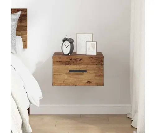 Nakts Skapītis Vecs Koks 35 X 35 X 20 Cm Inženierijas Koks Vidaxl