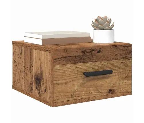 Nakts Skapītis Vecs Koks 35 X 35 X 20 Cm Inženierijas Koks Vidaxl