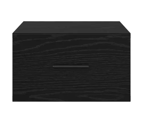 Nakts Skapītis Melns Ozols 35 X 35 X 20 Cm Inženierijas Koks Vidaxl