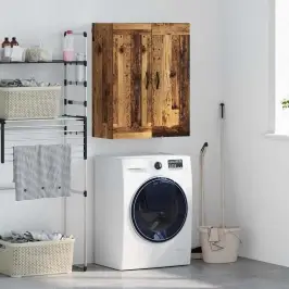 Sienas Skapis Vecs Koks 69,5 X 34 X 90 Cm Inženierijas Koks Vidaxl