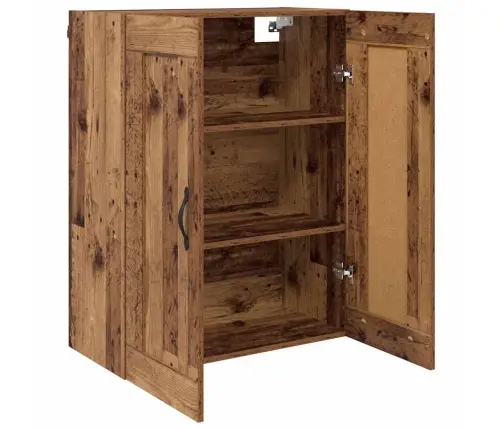 Sienas Skapis Vecs Koks 69,5 X 34 X 90 Cm Inženierijas Koks Vidaxl