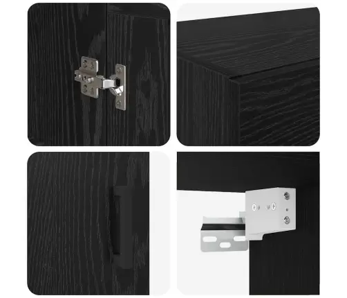 Pakabinama Spintelė Juodas Ąžuolas 69,5 X 34 X 90 Cm