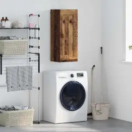 Sienas Skapis Vecs Koks 34,5 X 34 X 90 Cm Inženierijas Koks Vidaxl