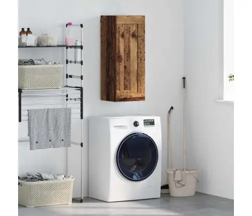 Sienas Skapis Vecs Koks 34,5 X 34 X 90 Cm Inženierijas Koks Vidaxl