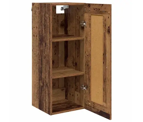 Sienas Skapis Vecs Koks 34,5 X 34 X 90 Cm Inženierijas Koks Vidaxl