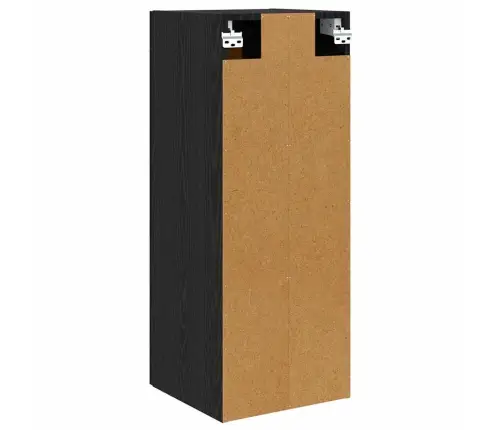 Sienas Skapis Melns Ozolkoks 34,5 X 34 X 90 Cm Vidaxl