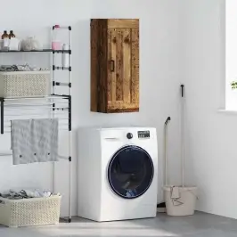 Sienas Skapis Vecs Koks 34,5 X 34 X 90 Cm Inženierijas Koks Vidaxl