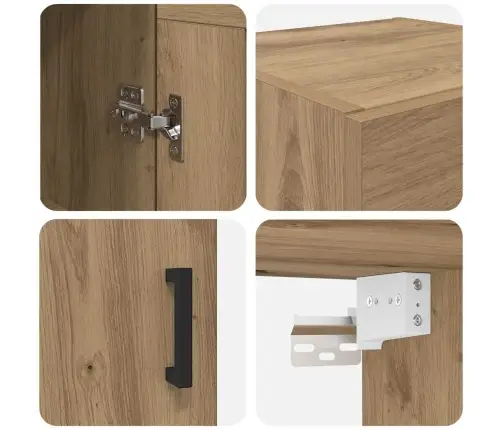 Pakabinama Spintelė Amatininkų Ąžuolas 34,5 X 34 X 90 Cm