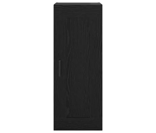 Sienas Skapis Melns Ozolkoks 34,5 X 34 X 90 Cm Vidaxl