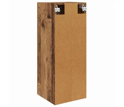 Sienas Skapis Vecs Koks 34,5 X 34 X 90 Cm Inženierijas Koks Vidaxl