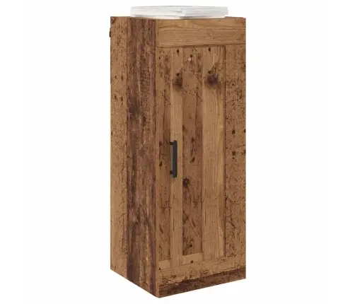 Sienas Skapis Vecs Koks 34,5 X 34 X 90 Cm Inženierijas Koks Vidaxl