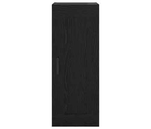 Sienas Skapis Melns Ozolkoks 34,5 X 34 X 90 Cm Vidaxl