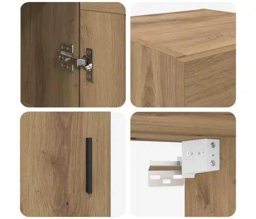 Sienas Skapis Artisānā Ozols 34,5 X 34 X 90 Cm Vidaxl