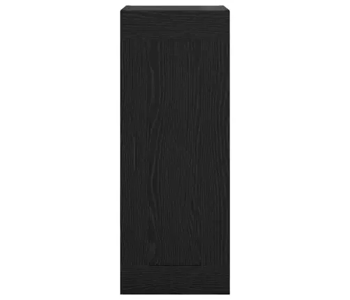 Sienas Skapis Melns Ozolkoks 34,5 X 34 X 90 Cm Vidaxl
