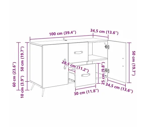 Kabalas Senovinis Medis 100 X 36 X 60 Cm Apdirbta Mediena