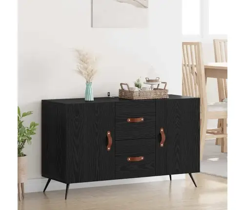 Puse Melns Ozolkoks 100 X 36 X 60 Cm Inženierijas Koks Vidaxl