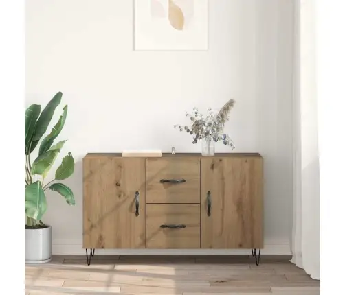 Puse Artisānā Ozols 100 X 36 X 60 Cm Inženierijas Koks Vidaxl