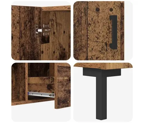 Kõide Sahtliga Vana Puit 100 X 36 X 60 Cm Tehispuit