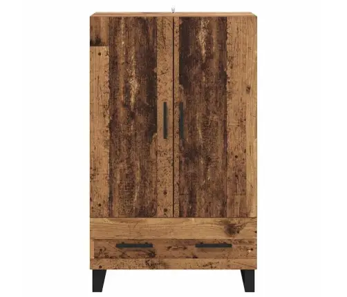 Augstais Skapītis Ar Atvilktni Vecs Koks 69,5 X 30 X 115 Cm Vidaxl