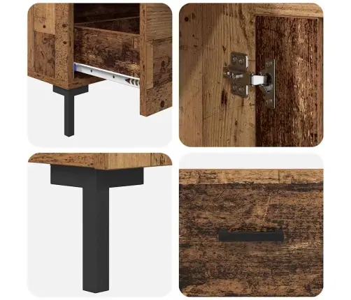 Kõrgushein Sahtliga Vana Puit 69,5 X 31 X 115 Cm Tehispuit