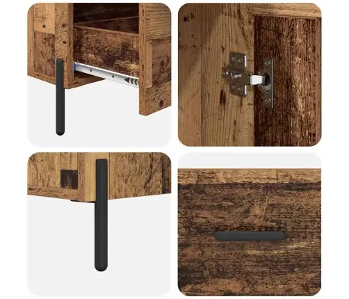 Augstais Skapītis Corona Vecs Koks 69,5 X 31 X 115 Cm Vidaxl