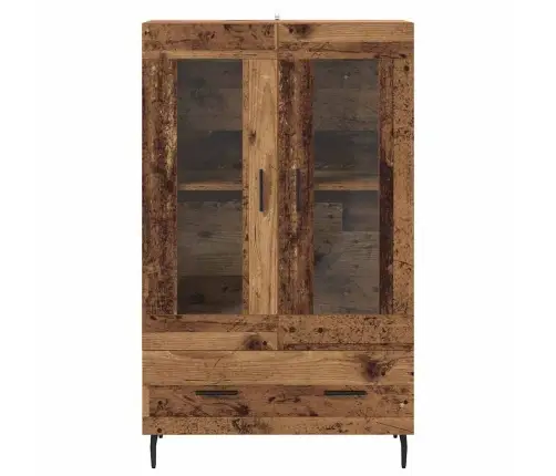 Augstais Skapītis Ar Atvilktni Vecs Koks 69,5 X 31 X 115 Cm Vidaxl