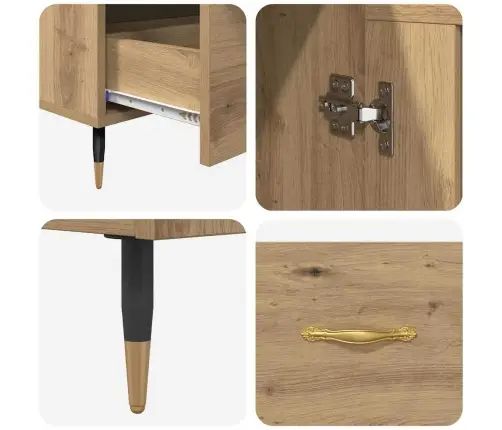 Augstais Skapītis Artisānā Ozols 69,5 X 31 X 115 Cm Vidaxl