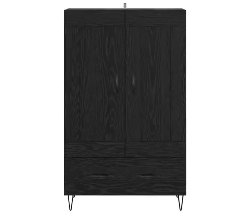 Augstais Skapītis Melns Ozolkoks 69,5 X 31 X 115 Cm Vidaxl