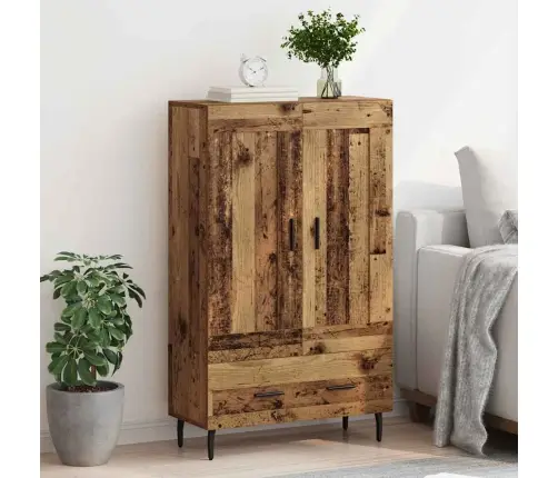 Augstais Skapītis Ar Atvilktni Vecs Koks 69,5 X 31 X 115 Cm Vidaxl