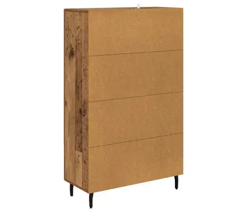 Augstais Skapītis Ar Atvilktni Vecs Koks 69,5 X 31 X 115 Cm Vidaxl