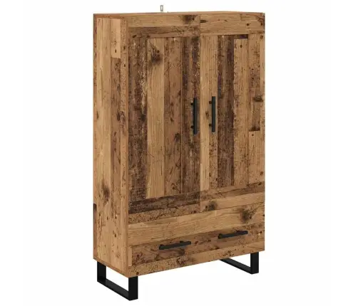 Aukštas Spintelė Su Stalčių Senovinis Medis 69,5 X 31 X 115 Cm