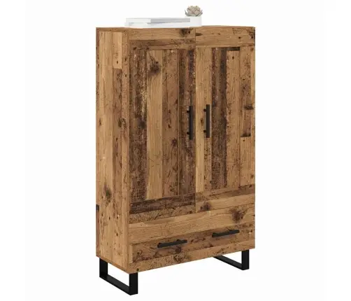 Aukštas Spintelė Su Stalčių Senovinis Medis 69,5 X 31 X 115 Cm