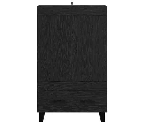 Augstais Skapītis Melns Ozolkoks 69,5 X 31 X 115 Cm Vidaxl