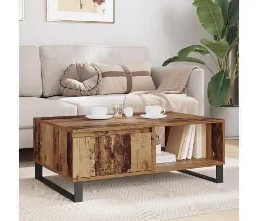 Kohvilaud Sahtliga Vana Puit 90 X 60 X 35 Cm Tehispuit