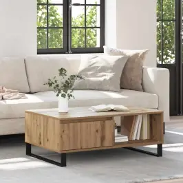 Kafijas Galdiņš Ar Atvilktni Amatnieku Ozola 90 X 60 X 35 Cm Vidaxl