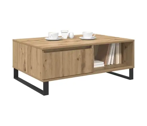 Kafijas Galdiņš Ar Atvilktni Amatnieku Ozola 90 X 60 X 35 Cm Vidaxl