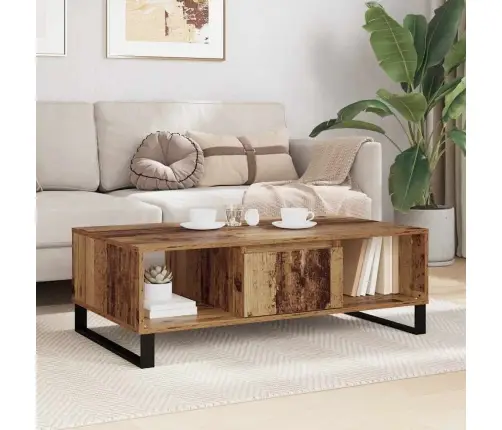 Kafijas Galdiņš Vecs Koks 104 X 60 X 35 Cm Inženierijas Koks Vidaxl