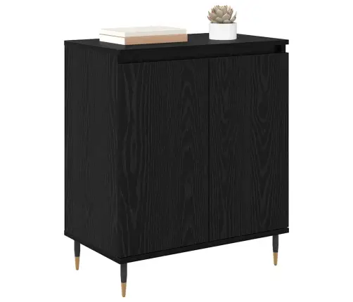 Puse Melns Ozolkoks 60 X 35 X 70 Cm Inženierijas Koks Vidaxl