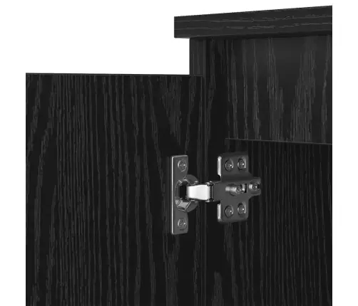 Puse Melns Ozolkoks 60 X 35 X 70 Cm Inženierijas Koks Vidaxl