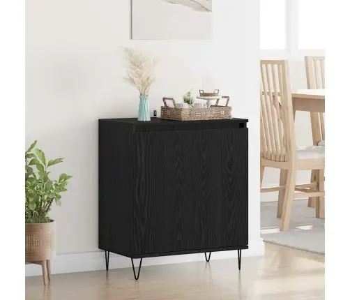 Puse Melns Ozolkoks 60 X 35 X 70 Cm Inženierijas Koks Vidaxl