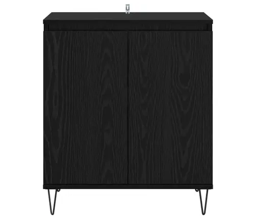 Puse Melns Ozolkoks 60 X 35 X 70 Cm Inženierijas Koks Vidaxl