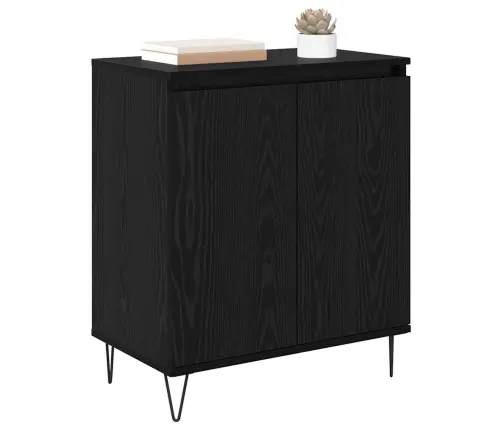 Puse Melns Ozolkoks 60 X 35 X 70 Cm Inženierijas Koks Vidaxl