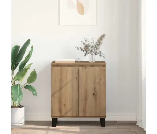 Puse Artisānā Ozols 60 X 35 X 70 Cm Inženierijas Koks Vidaxl