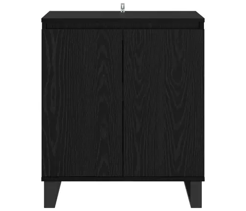 Puse Melns Ozolkoks 60 X 35 X 70 Cm Inženierijas Koks Vidaxl