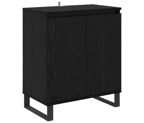 Puse Melns Ozolkoks 60 X 35 X 70 Cm Inženierijas Koks Vidaxl